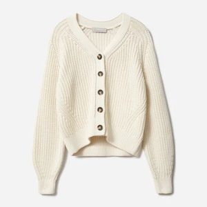 NWT Everlane Textured Cotton Cardigan